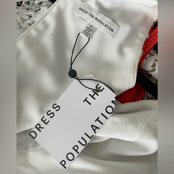 NWT Dress the Population Elisa Floral Fit & Flare Dress - Picture 3 of 3